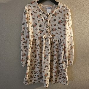 Daisy Fuentes Kids Dress with Cream and Floral Design